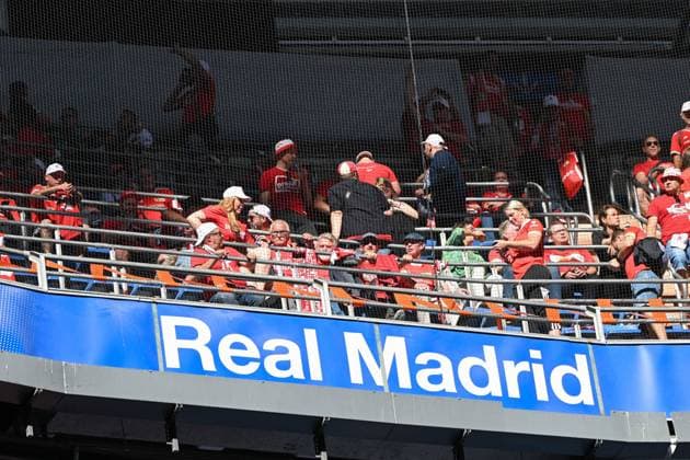Football, men, season 2023 2024, Champions League Group C, 1 matchday , Real Madrid 1 FC Union Berlin, v l The fans of 1 FC Union Berlin , 20 09 2023, Copyright: xMatthiasxKochx