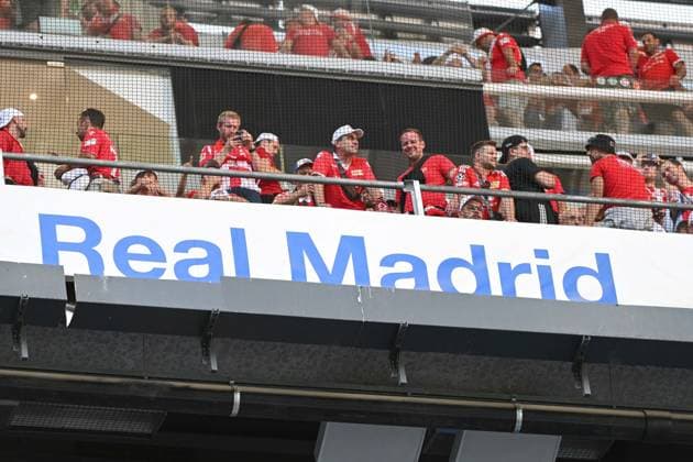 Football, men, season 2023 2024, Champions League Group C, 1 matchday , Real Madrid 1 FC Union Berlin, v l The fans of 1 FC Union Berlin , 20 09 2023, Copyright: xMatthiasxKochx