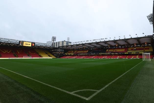 Watford v West Bromwich Albion, London, UK - 20 Sep 2023 General view of Vicarage Road during the Sky Bet EFL Championship match between Watford and West Bromwich Albion at Vicarage Road, Watford, London on Wednesday 20th September 2023. Watford Vicarage Road London GBR Copyright: xJamesxWhitehead PPAUKx PPA-054396