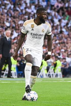 Football, Men, 2023 2024 season, Champions League Group C, Matchday 1 , Real Madrid 1 FC Union Berlin, v l Antonio Ruediger Real Madrid in action, on the ball, individual action, controls the ball, 20 09 2023, Copyright: xMatthiasxKochx