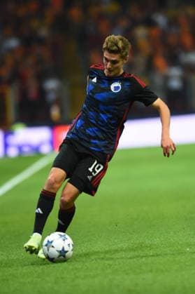 Elias Jelert of F.C. Copenhagen during the UEFA Champions League match between Galatasaray and F.C. Copenhagen at Ali Sami Yen Sports Complex Rams Park Arena on September 20, 2023 in Istanbul, Turkey. Istanbul Turkey Copyright: xSeskimPhotox Gsaray-Copenhagen-20923 (50)