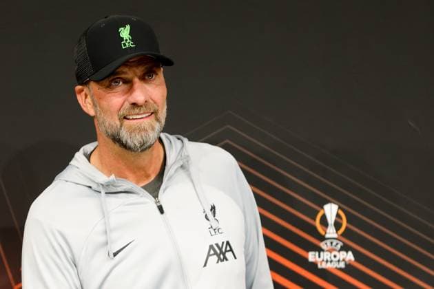 SOCCER - UEFA EL, LASK vs Liverpool LINZ,AUSTRIA,20.SEP.23 - SOCCER - UEFA Europa League, group stage, Linzer ASK vs Liverpool FC, preview, press conference, PK, Pressekonferenz Liverpool. Image shows head coach Juergen Klopp (Liverpool).  GEPAxpictures xManuelxBinder