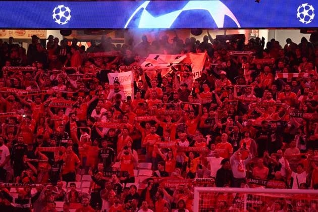 SOCCER - UEFA CL, Benfica vs RBS LISBON,PORTUGAL,20.SEP.23 - SOCCER - UEFA Champions League, group stage, SL Benfica vs Red Bull Salzburg. Image shows fans of Benfica.  GEPAxpictures xZedxJameson