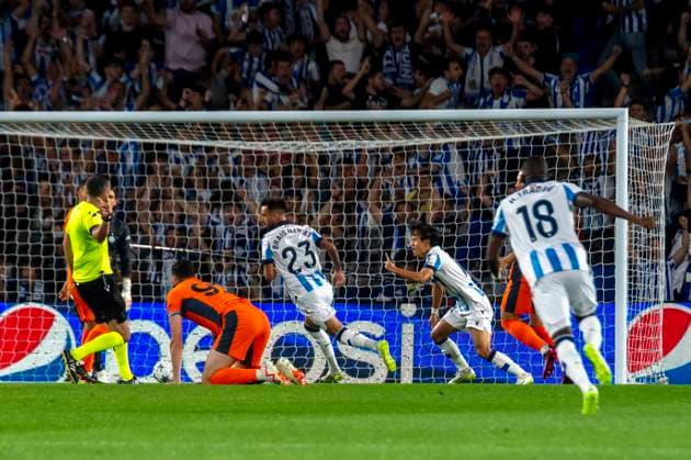 Football, CL, Real Sociedad San Sebastian - Inter Milan