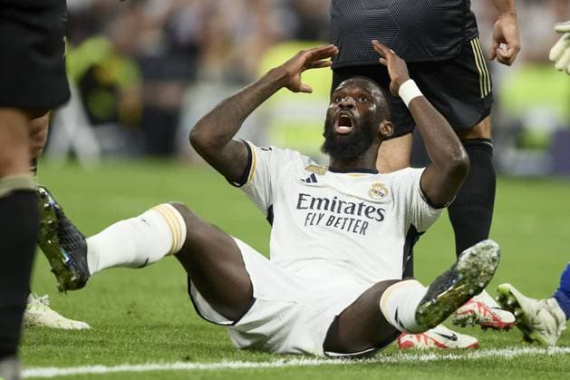 Antonio Rudiger of Real Madrid Cf reacts during the Champions Leage match between Real Madrid Cf and Union Berlin at Santiago Bernabeu Stadium, in Madrid, Spain, on September 20, 2023. ( Photo by Alvaro Medranda Panoramic ) FOOTBALL : Real Madrid vs Union Berlin - UEFA Ligue des Champions - 20 09 2023 AlvaroMedranda Panoramic 