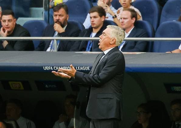 Carlo Ancelotti, coach Madrid, Real Madrid vs Union Berlin, football, Champions League, group stage, 1 round, 20 09 2923, Real Madrid vs Union Berlin, football, Champions League, group stage, 1 round, 20 09 2923, Madrid Copyright: xEibner-Pressefoto JoergxNiebergax EP_JNL