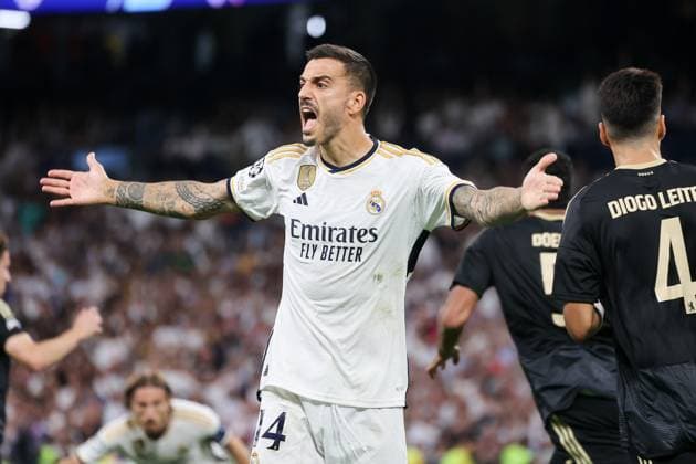 Joselu Madrid 14 , Real Madrid vs Union Berlin, football, Champions League, group stage, 1 round, 20 09 2923, Real Madrid vs Union Berlin, football, Champions League, group stage, 1 round, 20 09 2923, Madrid Copyright: xEibner-Pressefoto JoergxNiebergax EP_JNL