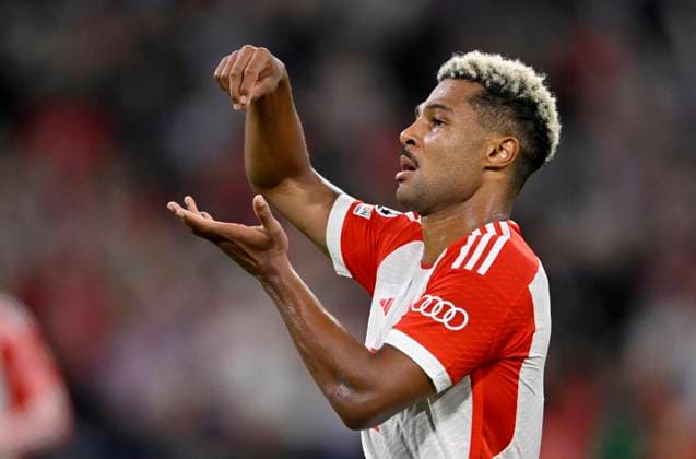 GOAL to 2 0 Serge Gnabry FC Bayern Muenchen FCB 07 goal celebration cup FC Bayern Muenchen FCB vs Manchester United ManUnited ManU group stage 20 09 2023 DFL REGULATES PROHIBIT ANY USE OF PHOTOGRAPHS AS IMAGE SEQUENCES AND OR QUASI VIDEO FC Bayern Muenchen FCB vs Manchester United