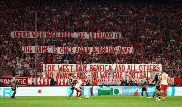 EDITORIAL USE ONLY No use with unauthorised audio, video, data, fixture lists, club league logos or live services. Online in-match use limited to 120 images, no video emulation. No use in betting, games or single club league player publications. Bayern Munich v Manchester United, ManU UEFA Champions League, Group A, Football, Allianz Arena, Munich, Germany - 20 Sep 2023 EDITORIAL USE ONLY No use with unauthorised audio, video, data, fixture lists, club league logos or live services. Online in-match use limited to 120 images, no video emulation. No use in betting, games or single club league player publications.  Copyright: xKieranxMcManus Shutterstockx 14106761as