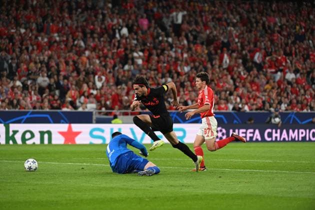 SOCCER - UEFA CL, Benfica vs RBS LISBON,PORTUGAL,20.SEP.23 - SOCCER - UEFA Champions League, group stage, SL Benfica vs Red Bull Salzburg. Image shows Roko Simic (RBS).  GEPAxpictures xZedxJameson