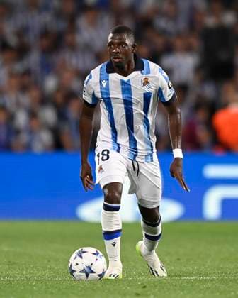 ESP: Real Sociedad v Inter Milan. UEFA Champions League match, Group D, date 1 Hamari Traore of Real Sociedadduring the UEFA Champions League match, Group D, between Real Sociedad and Inter Milan played at Reale Arena Stadium on September 20, 2023 in San Sebastian Spain. kpng Copyright: xCesarxOrtizx xPRESSINPHOTOx PS_230920_1228