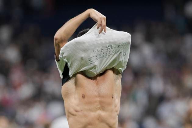 MADRID, SPAIN - SEPTEMBER 20: Lucas Vazquez of Real Madrid reacts to a missed opportunity during the UEFA CHAMPIONS LEAGUE 2023 24 match between Real Madrid and Union Berlin at Santiago Bernabeu Stadium. ONLYxEDITORIALxUSAGE  (229879473)