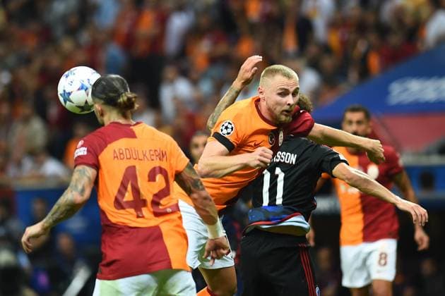 Victor Nelsson of Galatasaray during the UEFA Champions League match between Galatasaray and F.C. Copenhagen at Ali Sami Yen Sports Complex Rams Park Arena on September 20, 2023 in Istanbul, Turkey. Istanbul Turkey Copyright: xSeskimPhotox Gsaray-Copenhagen-20923 (189)