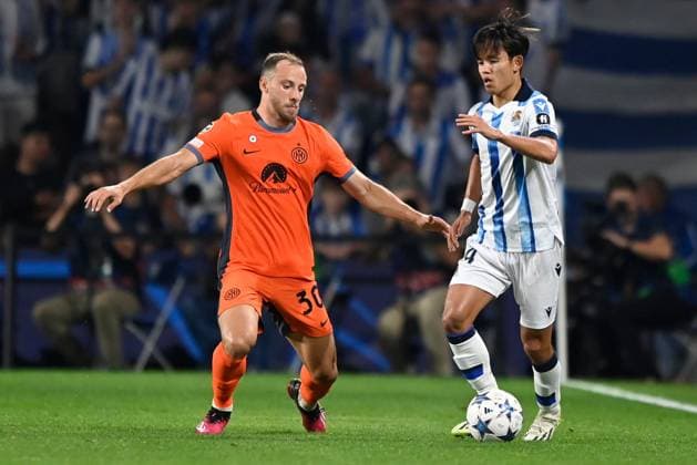 Editorial use only Real Sociedad v Inter Milan, UEFA Champions League match, Group D, date 1. Football, Reale Arena Stadium, San Sebastian, Spain - 20 Sept 2023 Editorial use only  Copyright: xShutterstockx 14113348av