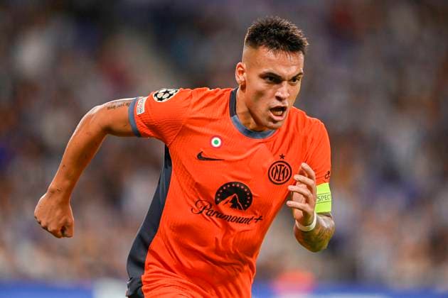 ESP: Real Sociedad v Inter Milan. UEFA Champions League match, Group D, date 1 Lautaro Martinez of FC Internazionale Milan celebrates after scoring the 1-1during the UEFA Champions League match, Group D, between Real Sociedad and Inter Milan played at Reale Arena Stadium on September 20, 2023 in San Sebastian Spain. kpng Copyright: xCesarxOrtizx xPRESSINPHOTOx PS_230920_1304