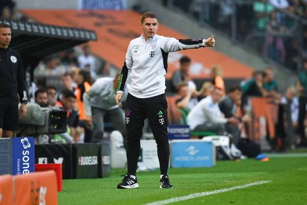 Co coach Anthony Barry FC Bayern Muenchen 02 09 2023, football GER, season 2023 2024, 1 Bundesliga, 3 matchday, Borussia Mönchengladbach FC Bayern Munich 1 2 Moenchengladbach Borussia Park Nordrhein Westfalen Germany Team2