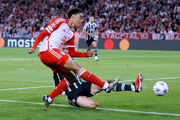 MUSIALA Jamal Team FC Bayern Muenchen UEFA Champions League Saiason 2023 2024 Match FC Bayern Muenchen Manchester United on 20 09 2023 in Muenchen DFL REGULATES PROHIBIT ANY USE OF PHOTOGRAPHS as IMAGE SEQUENCES and or QUASI VIDEO Copyright: xLacixPerenyix