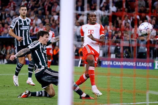 TEL Mathys Team FC Bayern Muenchen Goal to 4 2 after his substitution UEFA Champions League Saiason 2023 2024 Match FC Bayern Muenchen Manchester United on 20 09 2023 in Muenchen DFL REGULATIONS PROHIBIT ANY USE OF PHOTOGRAPHS as IMAGE SEQUENCES and or QUASI VIDEO Copyright: xLacixPerenyix