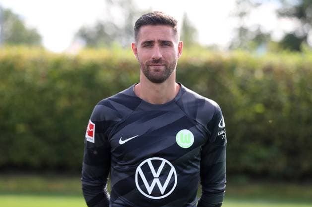 VfL Wolfsburg Wolfsburg, 20 09 2023, FOOTBALL VfL Wolfsburg, 1 Bundesliga, season 2023 24 photo opportunity, goalkeeper Koen Casteels VfL Wolfsburg Wolfsburg