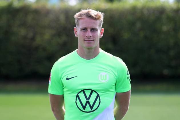 VfL Wolfsburg Wolfsburg, 20 09 2023, FOOTBALL VfL Wolfsburg, 1 Bundesliga, season 2023 24 photo session, Nicolas Cozza VfL Wolfsburg Wolfsburg