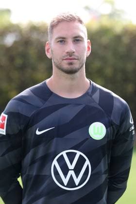 VfL Wolfsburg Wolfsburg, 20 09 2023, FOOTBALL VfL Wolfsburg, 1 Bundesliga, season 2023 24 photo opportunity, goalkeeper Niklas Klinger VfL Wolfsburg Wolfsburg