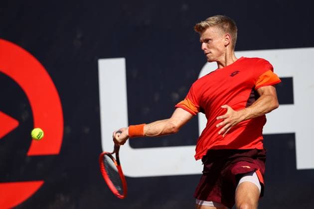 TENNIS - ATP, Tennis Herren Layjet Open BAD WALTERSDORF,AUSTRIA,21.SEP.23 - TENNIS - ATP Challenger Tour, Layjet Open. Image shows Marvin Moeller (GER).  GEPAxpictures xMaticxKlansek