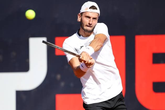TENNIS - ATP, Tennis Herren Layjet Open BAD WALTERSDORF,AUSTRIA,21.SEP.23 - TENNIS - ATP Challenger Tour, Layjet Open. Image shows Raul Brancaccio (ITA).  GEPAxpictures xMaticxKlansek