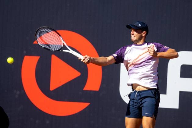 TENNIS - ATP, Tennis Herren Layjet Open BAD WALTERSDORF,AUSTRIA,21.SEP.23 - TENNIS - ATP Challenger Tour, Layjet Open. Image shows Filip Misolic (AUT).  GEPAxpictures xMaticxKlansek
