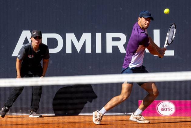 TENNIS - ATP, Tennis Herren Layjet Open BAD WALTERSDORF,AUSTRIA,21.SEP.23 - TENNIS - ATP Challenger Tour, Layjet Open. Image shows Filip Misolic (AUT).  GEPAxpictures xMaticxKlansek