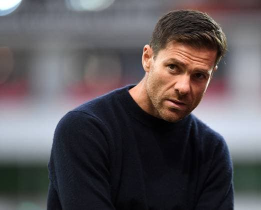 21 09 2023, Leverkusen, Germany, BayARENA, Bayer Leverkusen vs BK Haecken UEFA Europa League 2023 2024 Group H, coach Xabier Xabi Alonso Bayer 04 Leverkusen looks photo Ralf Treese Leverkusen BayARENA North Rhine Westphalia Germany 521_LEVHAE20230921_003 Treese-521