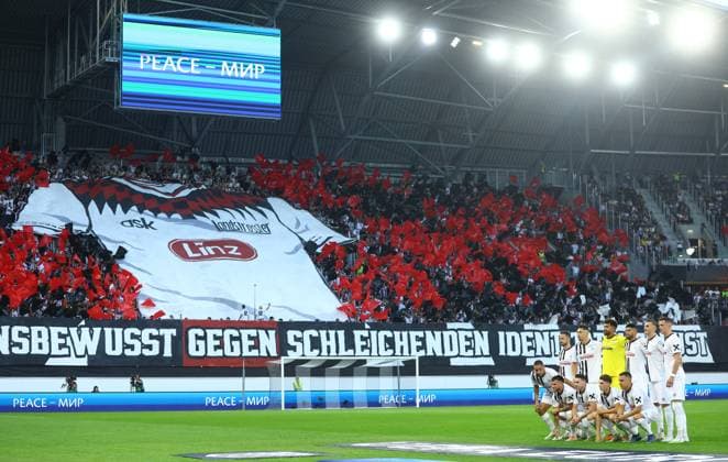 EDITORIAL USE ONLY No use with unauthorised audio, video, data, fixture lists, club league logos or live services. Online in-match use limited to 120 images, no video emulation. No use in betting, games or single club league player publications. LASK v Liverpool, UEFA Europa League, Group E, Football, Raiffeisen Arena, Linz, Austria - 21 Sep 2023 EDITORIAL USE ONLY No use with unauthorised audio, video, data, fixture lists, club league logos or live services. Online in-match use limited to 120 images, no video emulation. No use in betting, games or single club league player publications.  Copyright: xKieranxMcManus Shutterstockx 14106974m