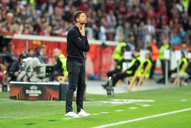 UEFA Europa League, Bayer Leverkusen BK Haecken, 21 09 2023 Xabi ALONSO Bayer 04 Leverkusen, Head Coach , UEFA Europa League, Bayer 04 Leverkusen BK Haecken, 1 Group Match, on 21 09 2023, BayArena, Leverkusen DFL regulations prohibit any use of photographs as image sequences and or quasi video Copyright: xBEAUTIFULxSPORTS Meuselx