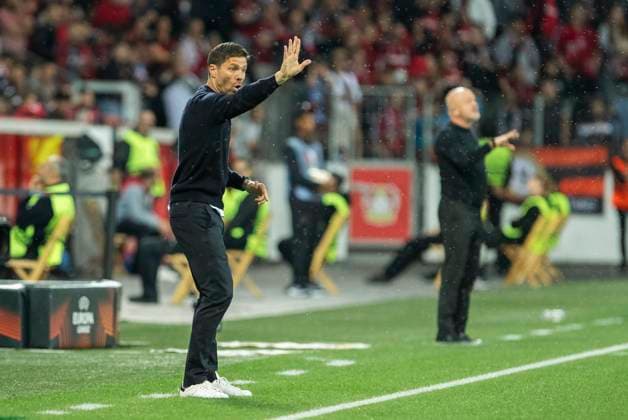 UEFA Europa League, Bayer Leverkusen BK Haecken, 21 09 2023 Xabi ALONSO Bayer 04 Leverkusen, Head Coach , UEFA Europa League, Bayer 04 Leverkusen BK Haecken, 1 Group Match, on 21 09 2023, BayArena, Leverkusen DFL regulations prohibit any use of photographs as image sequences and or quasi video Copyright: xBEAUTIFULxSPORTS Meuselx