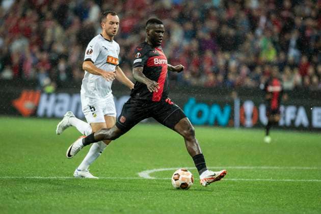 UEFA Europa League, Bayer Leverkusen BK Haecken, 21 09 2023 Victor BONIFACE Bayer 04 Leverkusen, 22 , UEFA Europa League, Bayer 04 Leverkusen BK Haecken, 1 group match, on 21 09 2023, BayArena, Leverkusen DFL regulations prohibit any use of photographs as image sequences and or quasi video Copyright: xBEAUTIFULxSPORTS Meuselx
