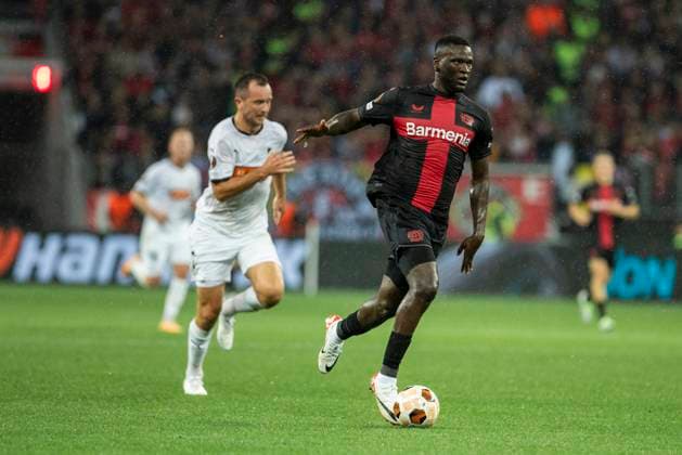 UEFA Europa League, Bayer Leverkusen BK Haecken, 21 09 2023 Victor BONIFACE Bayer 04 Leverkusen, 22 , UEFA Europa League, Bayer 04 Leverkusen BK Haecken, 1 group match, on 21 09 2023, BayArena, Leverkusen DFL regulations prohibit any use of photographs as image sequences and or quasi video Copyright: xBEAUTIFULxSPORTS Meuselx