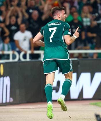 Panathinaikos F.C. v Villarreal CF UEFA Europa League Fotis Ioannidis of Panathinaikos F.C. celebrates scoring a goal during the UEFA Europa League match at the Olympic Stadium (Greece), Marousi Copyright: xYannisxHalasx FIL-18991-0043 UK Newspapers OUT