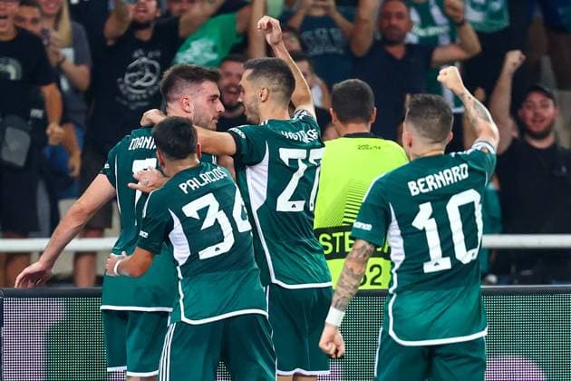 Panathinaikos F.C. v Villarreal CF UEFA Europa League Fotis Ioannidis of Panathinaikos F.C. celebrates scoring a goal during the UEFA Europa League match at the Olympic Stadium (Greece), Marousi Copyright: xYannisxHalasx FIL-18991-0044 UK Newspapers OUT