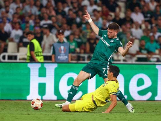 Panathinaikos F.C. v Villarreal CF UEFA Europa League Fotis Ioannidis of Panathinaikos F.C. in action during the UEFA Europa League match at the Olympic Stadium (Greece), Marousi Copyright: xYannisxHalasx FIL-18991-0053 UK Newspapers OUT