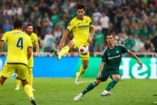 Panathinaikos F.C. v Villarreal CF UEFA Europa League Manu Trigueros of Villarreal CF during the UEFA Europa League match at the Olympic Stadium (Greece), Marousi Copyright: xYannisxHalasx FIL-18991-0057 UK Newspapers OUT