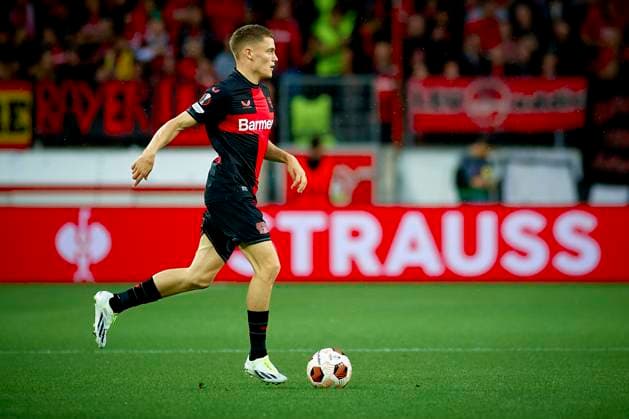 LEVERKUSEN, GERMANY - 21.09.23: The match of match UEFA Europa League Bayer 04 Leverkusen vs BC Hacken at Bayarena  Copyright: xVITALIIxKLIUIEVx