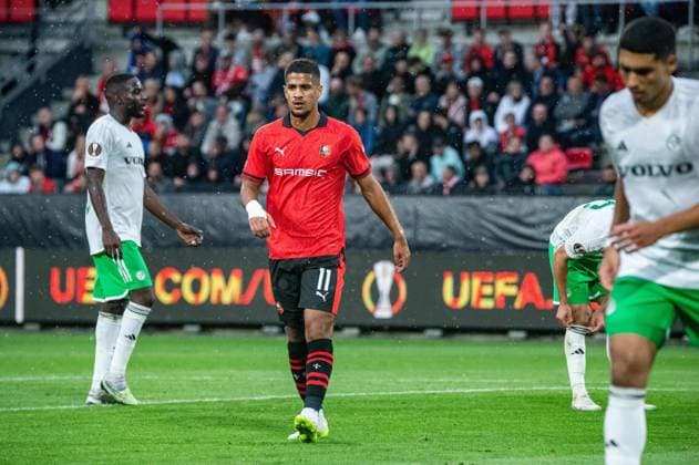 Ludovic Blas (Stade Rennais) FOOTBALL : Stade Rennais x Maccabi Haifa - Ligue Europa - JournÃ e 1 - 21 09 2022 BaptisteAutissier Panoramic 