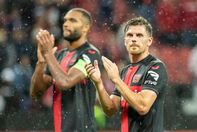 UEFA Europa League, Bayer Leverkusen BK Haecken, 21 09 2023 Jonas HOFMANN Bayer 04 Leverkusen, 7 applauds the fans, UEFA Europa League, Bayer 04 Leverkusen BK Haecken, 1 group match, on 21 09 2023, BayArena, Leverkusen DFL regulations prohibit any use of photographs as image sequences and or quasi video Copyright: xBEAUTIFULxSPORTS Meuselx