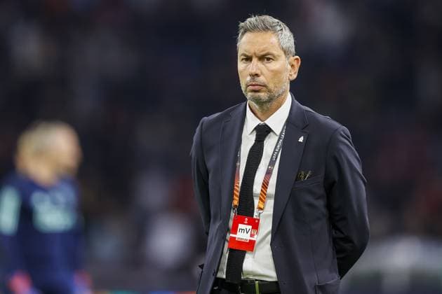 AMSTERDAM, 21-09-2023 JohanCruyff Arena, Europa League Football season 2023 2024 Match between Ajax and Olympique Marseille. Olympique Marseille trainer Jacques Abardonado Ajax - Olympique Marseille  x22440083x Copyright: