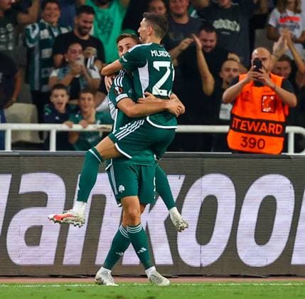 Panathinaikos F.C. v Villarreal CF UEFA Europa League Andraz Sporar of Panathinaikos F.C. celebrates scoring a goal during the UEFA Europa League match at the Olympic Stadium (Greece), Marousi Copyright: xYannisxHalasx FIL-18991-0063 UK Newspapers OUT
