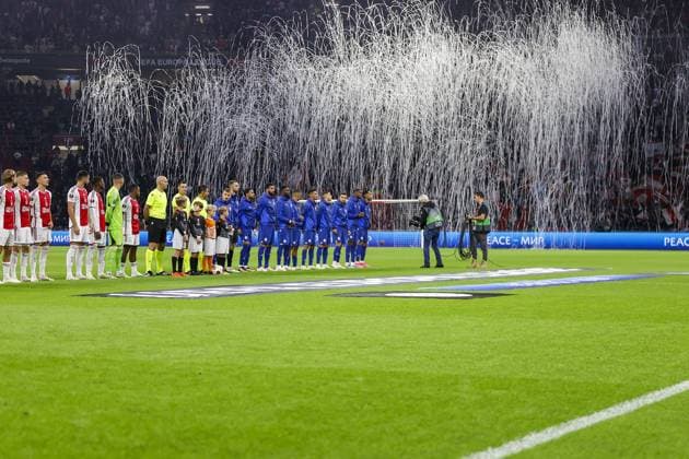 AMSTERDAM, 21-09-2023 JohanCruyff Arena, Europa League Football season 2023 2024 Match between Ajax and Olympique Marseille. line up of the players Ajax - Olympique Marseille  x22440121x Copyright:
