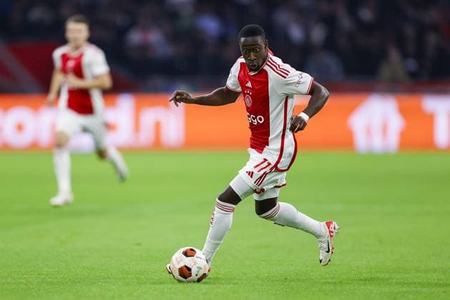 AMSTERDAM, 21-09-2023 JohanCruyff Arena, Europa League Football season 2023 2024 Match between Ajax and Olympique Marseille. Ajax player Carlos Forbs Ajax - Olympique Marseille  x22440194x Copyright: