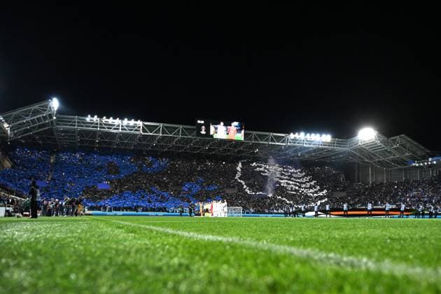 Sport Bilder des Tages Mg Bergamo 21 09 2023 - Europa League Atalanta-Rakow Czestochowa foto Matteo Gribaudi Image nella foto: coreografia tifosi Atalanta 