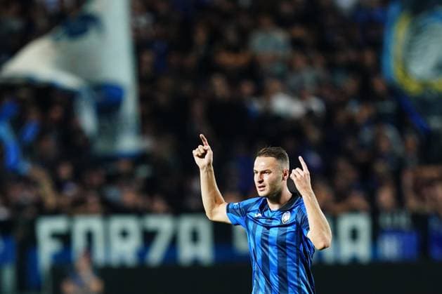 Foto Spada LaPresse 21 Settembre 2023 - Bergamo , Italia - calcio - Atalanta vs Rakow Czestochowa - Europa League 2023 2024 - Stadio Gewiss. Nella foto: Teun Koopmeiners (Atalanta BC); September 21, 2023 Bergamo , Italy - sport, calcio - Atalanta vs Rakow Czestochowa - Europa League 2023 2024 - Gewiss Stadium . In the pic: Teun Koopmeiners (Atalanta BC);  Copyright: xSpada LaPressex