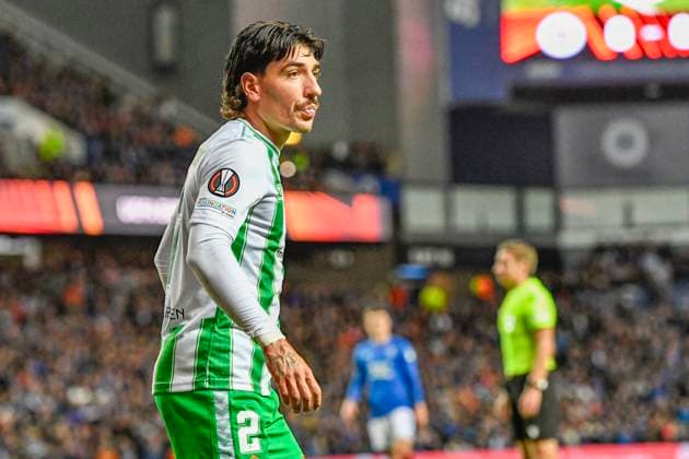 Rangers v Real Betis UEFA Europa League Hector Bellerin of Real Betis during the UEFA Europa League Group C match at Ibrox Stadium, Glasgow Copyright: xJamiexJohnstonx FIL-18994-0035 UK Newspapers OUT