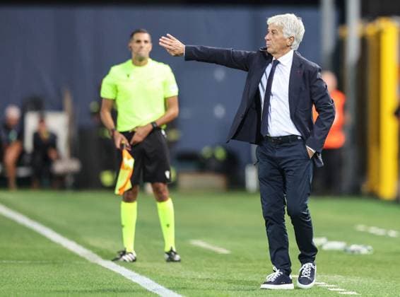 2023.09.21 Bergamo Pilka nozna Liga Europy UEFA Atalanta Bergamo - Rakow Czestochowa N z Gian Piero Gasperini Foto Grzegorz Misiak PressFocus 2023.09.21 Bergamo Football UEFA Europa League Gian Piero Gasperini Credit: Grzegorz Misiak PressFocus NEWSPIX.PL --- Newspix.pl POLAND OUT!  20230921PF_GM0040
